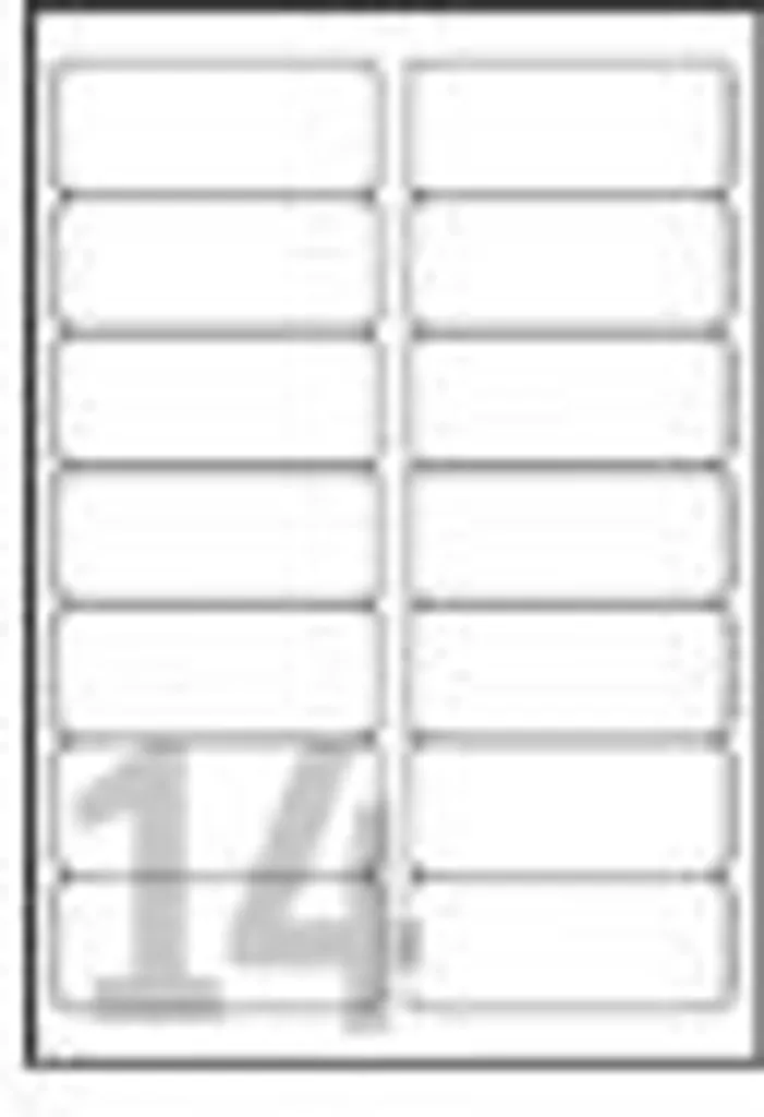 Étiquettes autocollantes transparentes Avery L7563 pour imprimante Laser