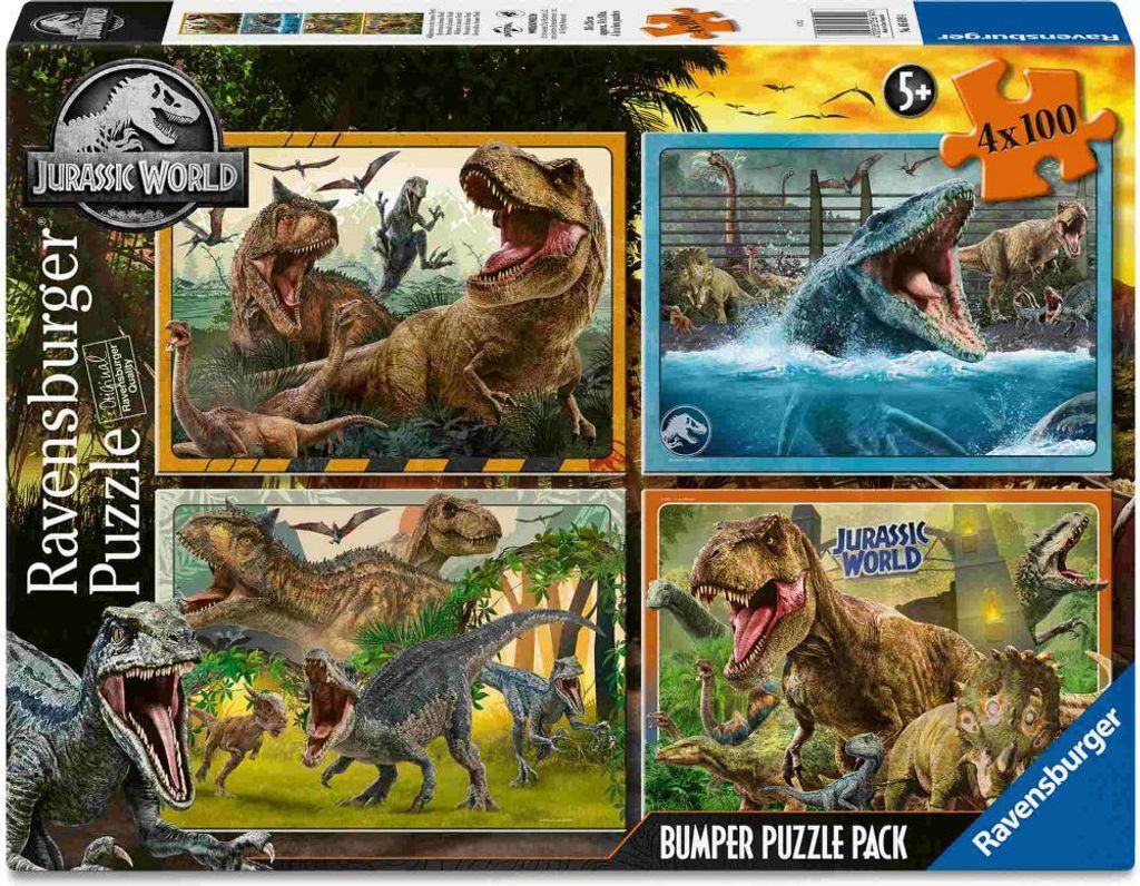 Ravensburger memory Jurassic World, 100 pièces, dinosaures, Image du produit 