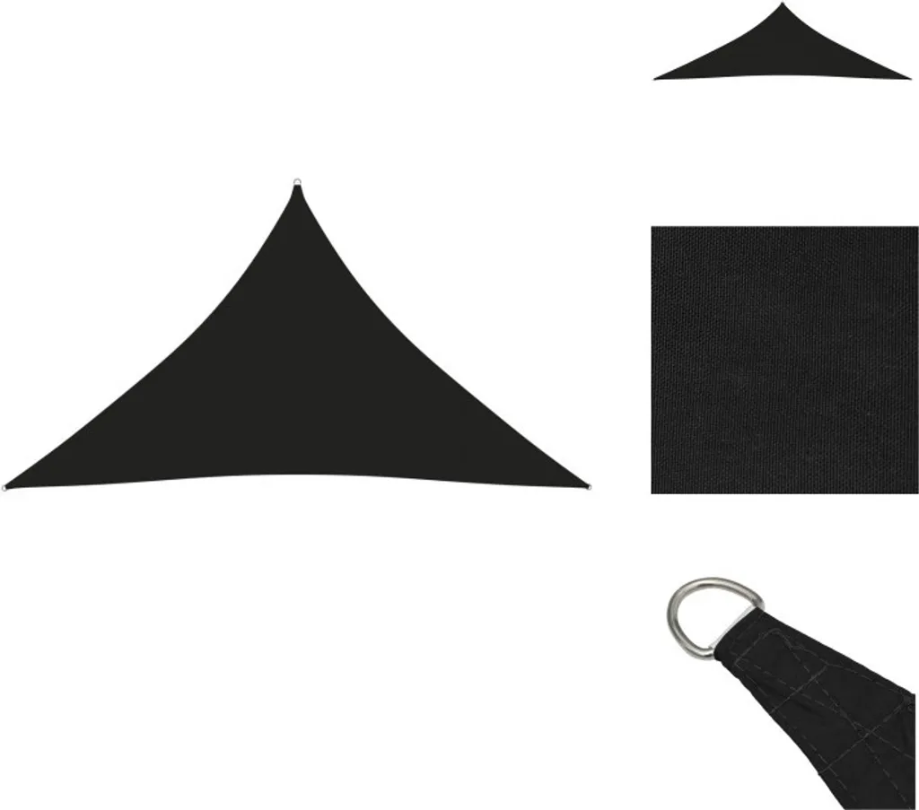 Vela Ombreggiante Nera 4x4x5,8m vidaXL - Tenda Triangolare Oxford Luxury