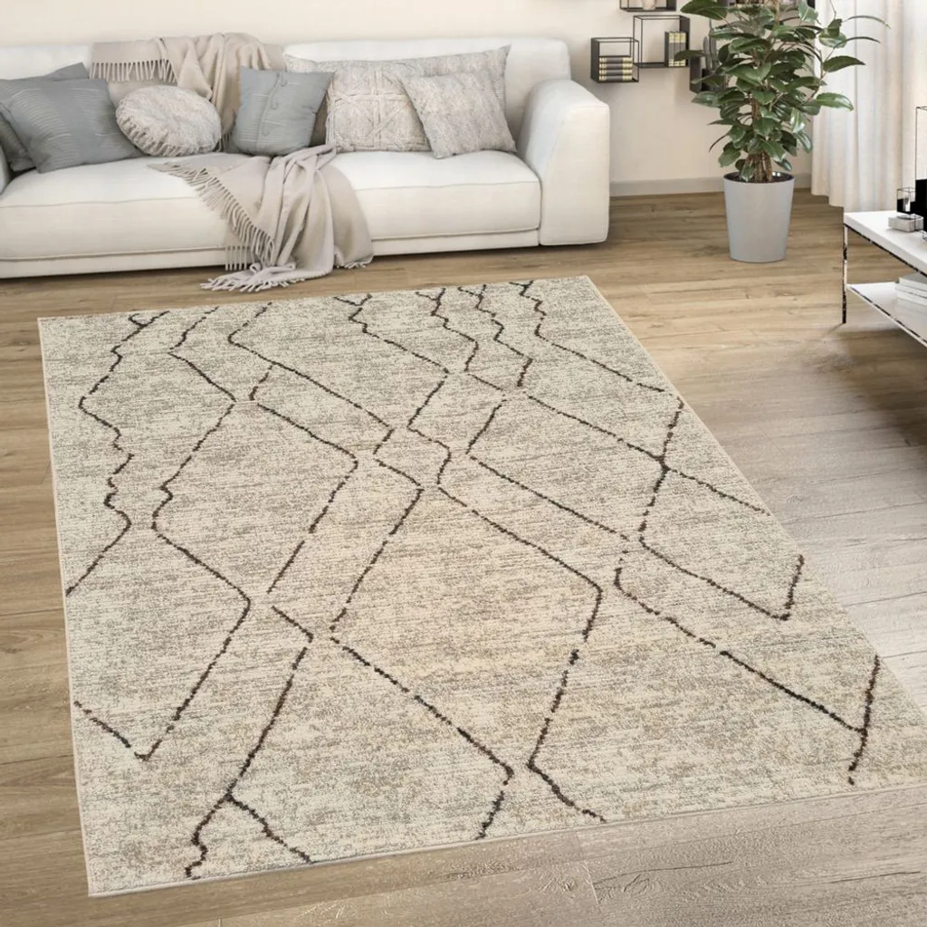 Tapis scandinave OZAN 140x190 pour réchauffer votre salon ou chambre