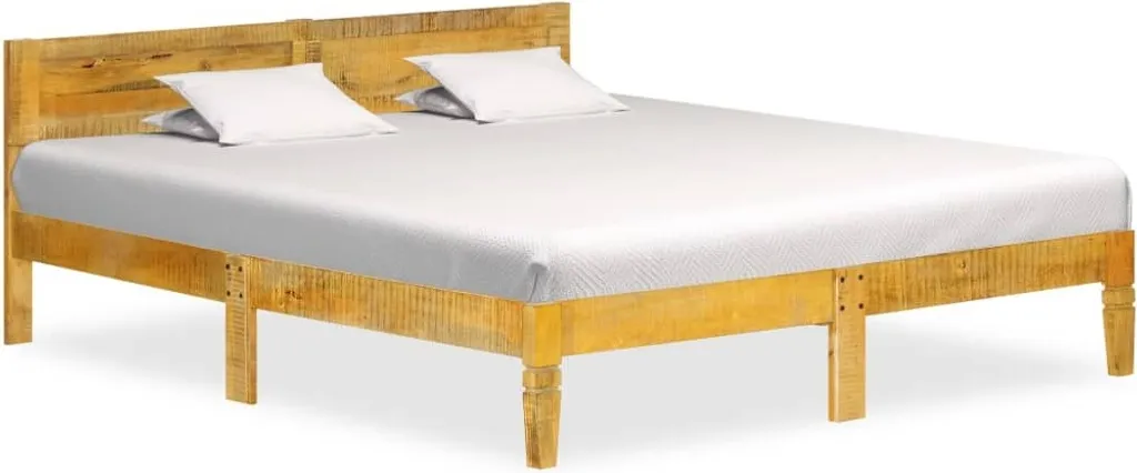 Lit en bois de manguier massif 180 cm The Living Store pour chambre