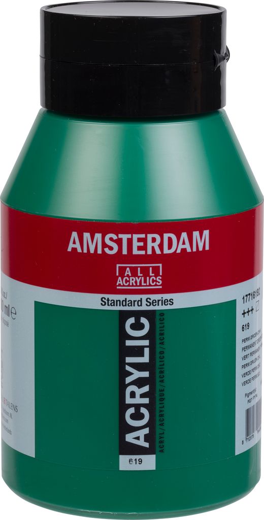 Amsterdam Standard Series Acrylfarbe Flasche 1000 ml Permanentgrün Dunkel 619