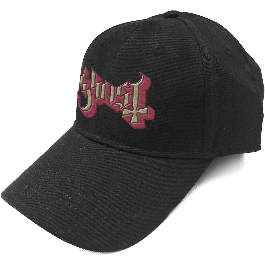 Ghost - rotes Logo Herren Baseball Cap - Schwarz