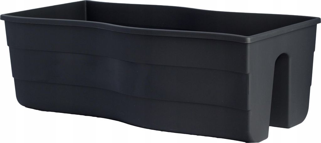 Wave 60 Geländerblumentopf | Anthrazit Produktbild 