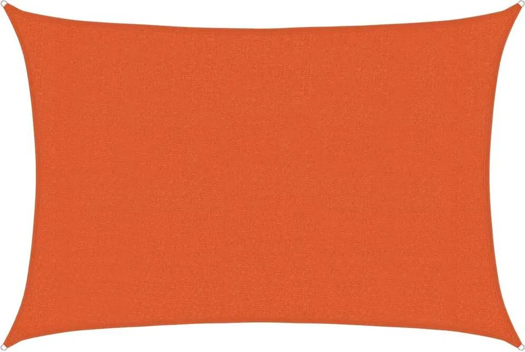 Tenda da Sole Arancione 3x4,5 m HDPE 160 g/m² - Vela Rettangolare