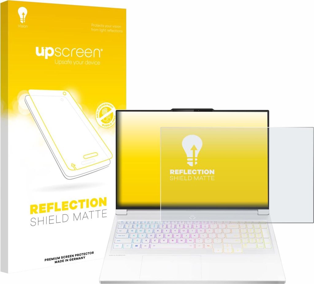 upscreen Schutzfolie für Lenovo Legion 7i Gen 10 16" Displayschutz Displayschutzfolie Folie Matt Entspiegelungsfolie