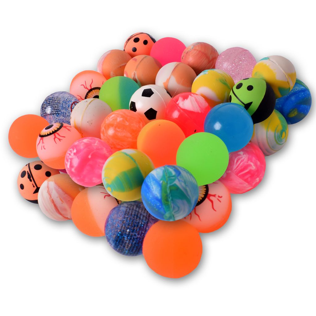 50x Flummi Gummiball Springball 25mm Bouncing Ball Kinder Spielzeug Mitgebsel 