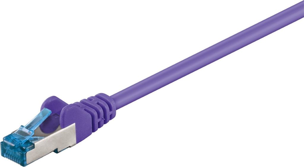 Goobay CAT 6A Patchkabel, S/FTP (PiMF), Violett