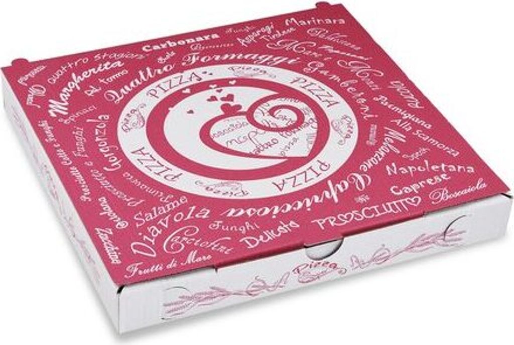 100x Pizzakarton aus Mikrowellpappe mit neutralem Motiv 24 Produktbild 