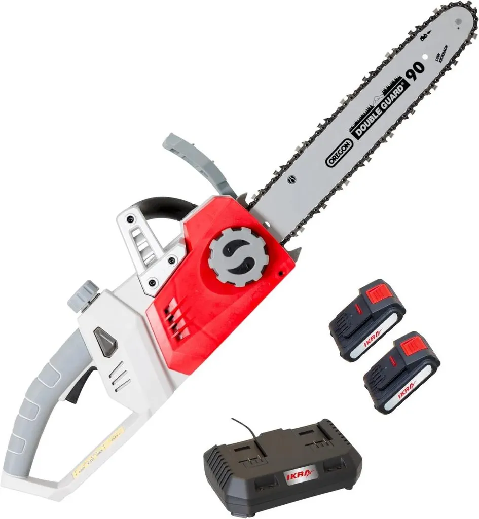 Tronçonneuse 40V IKRA pour bois de chauffage avec 2 batteries et chargeur - 6