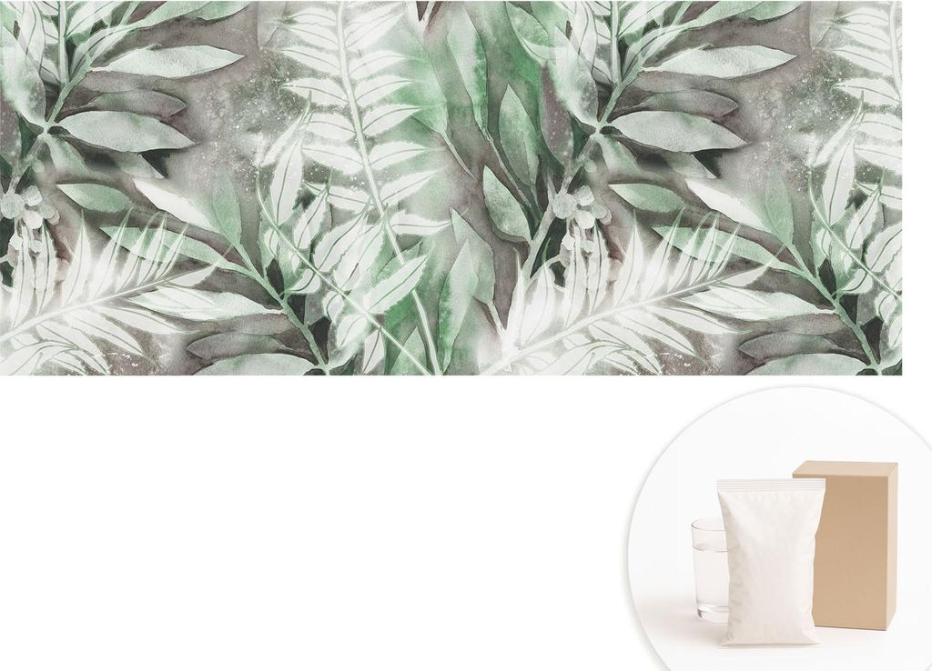 Fototapete - Wandbilder für Wohnzimmer - 208x146 cm - Dekorative Wandfolie - Modernes Design für Wanddekoration - Tapeten für Innenräume - Aqua...