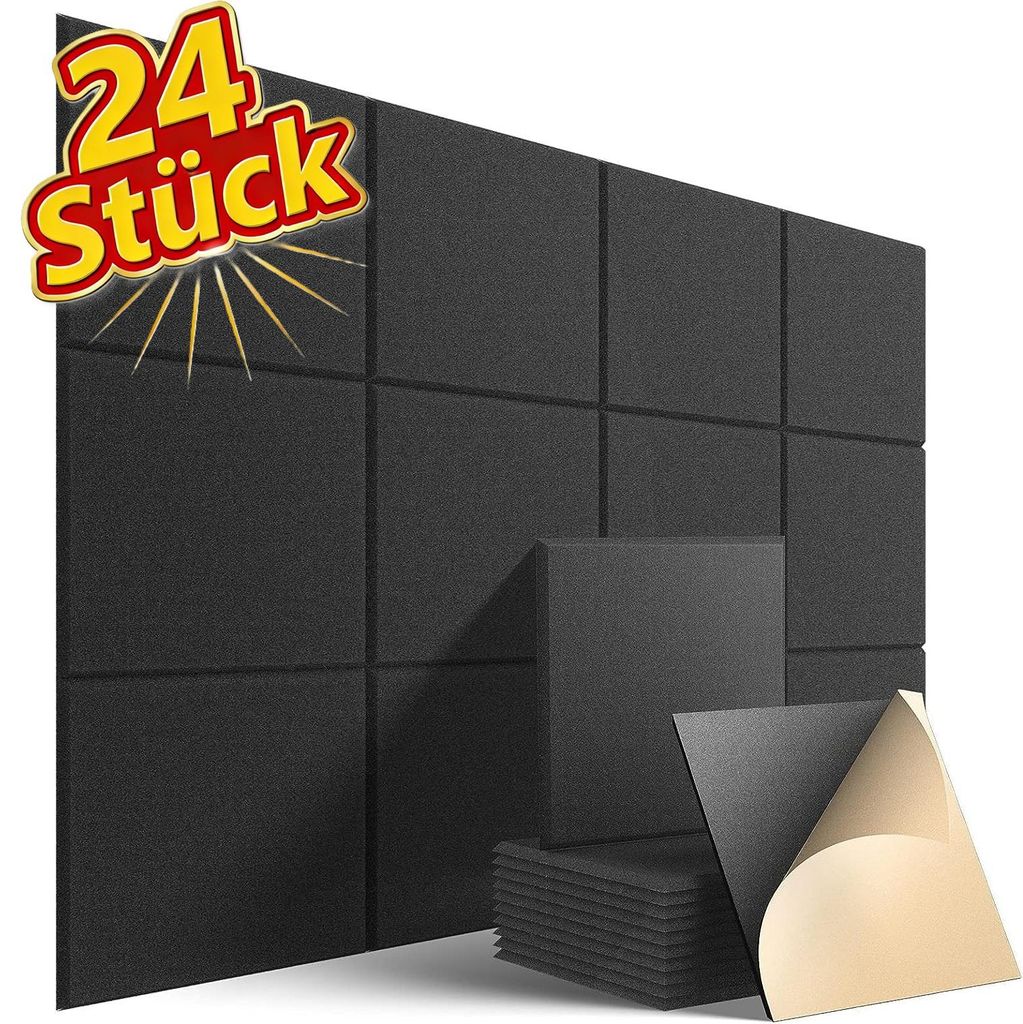 Akustikplatte 24 Stück Akustikplatten Selbstklebend, Hohe Produktbild 