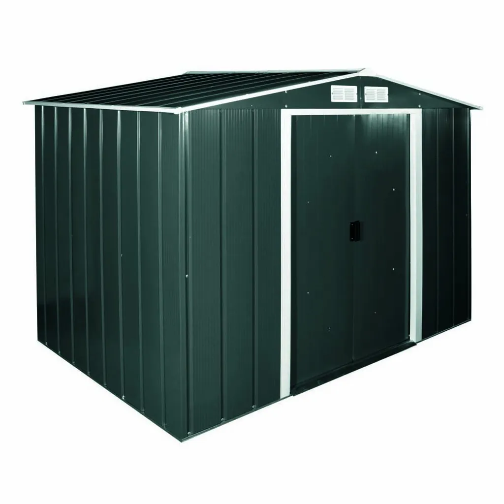 Cabanon de jardin en métal DURAMAX 4,7 m² pour outillage et vélo