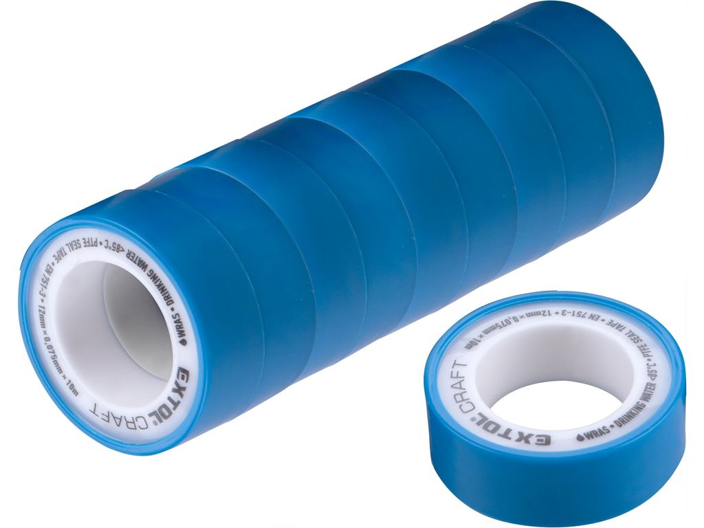 Extol Craft 47531 Teflon-Dichtungsbänder, 10er-Set, 12mm x 10m