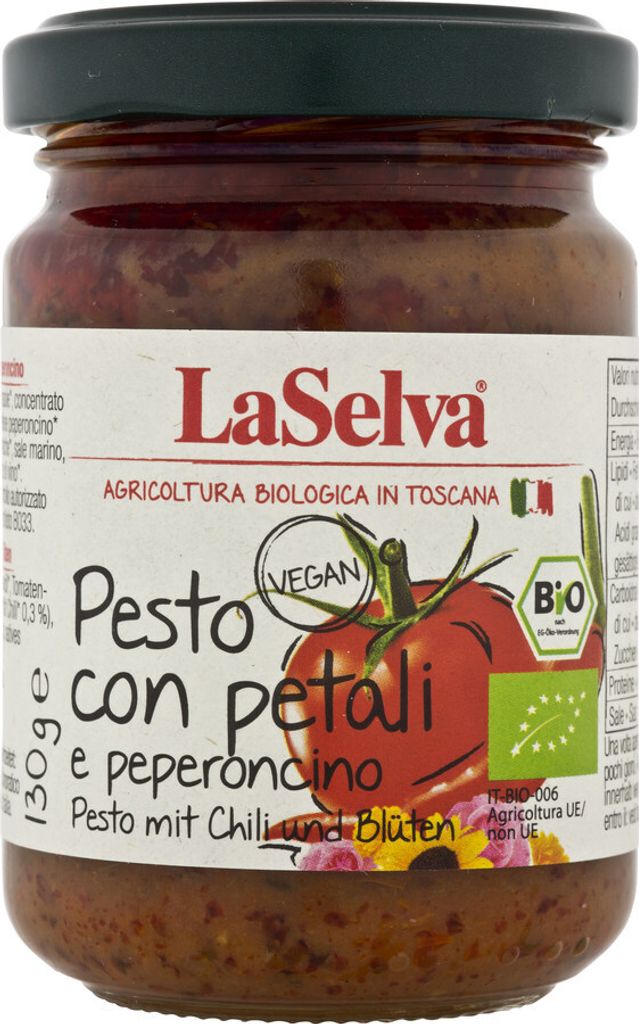 Pesto - Pétales et piment 130g Image du produit 