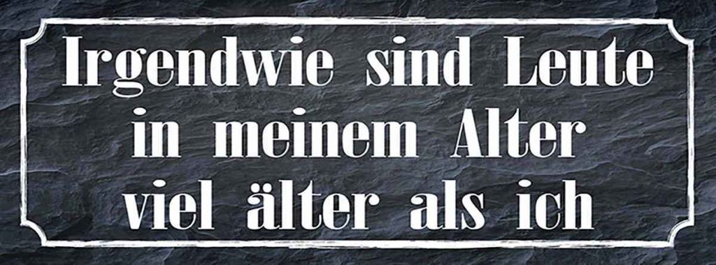 vianmo Holzschild 10x27 cm Leute in meinem Alter viel Spruch Zitat