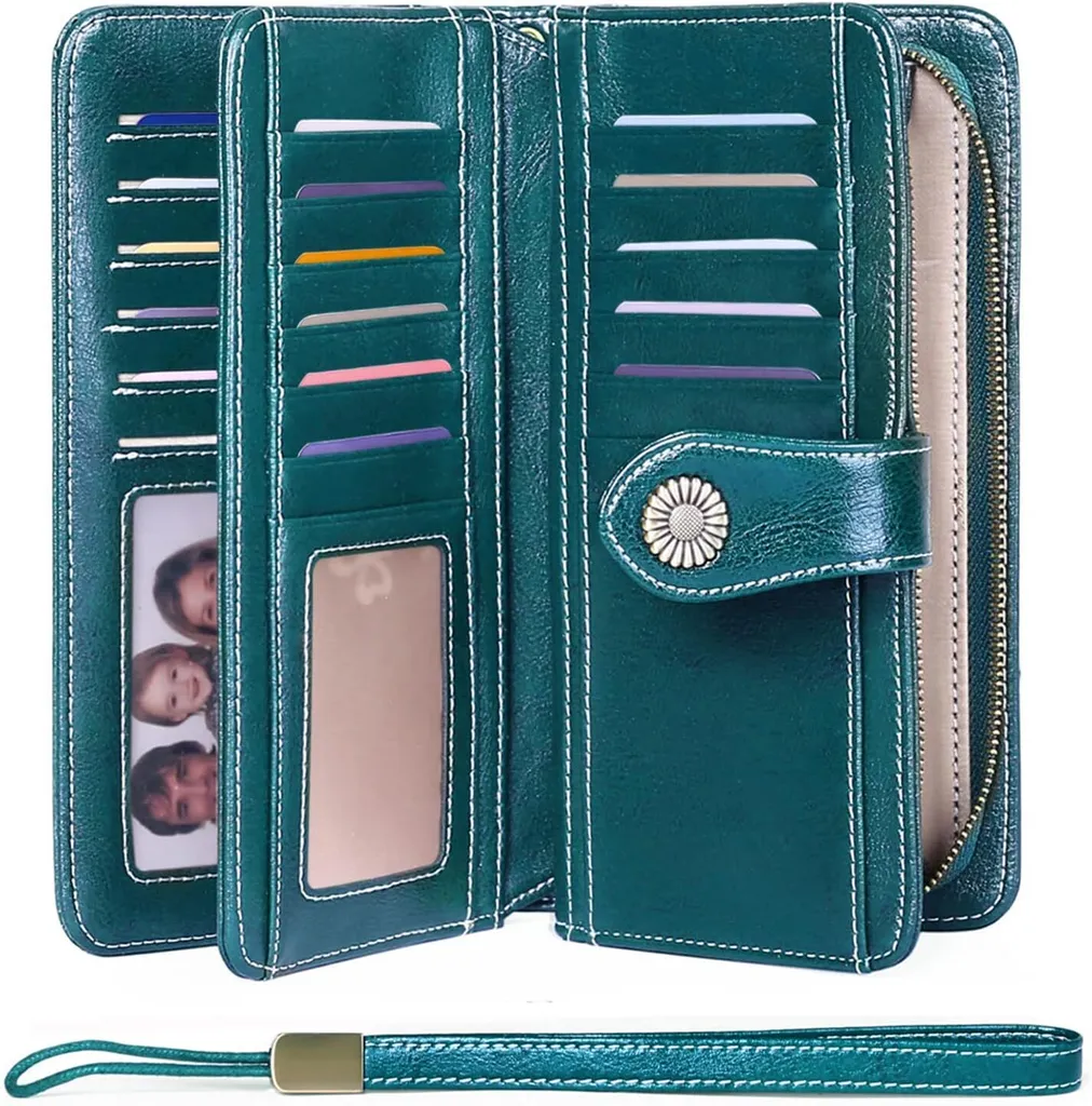 Regalo Donna: Portafoglio Pelle 24 Carte con Protezione RFID