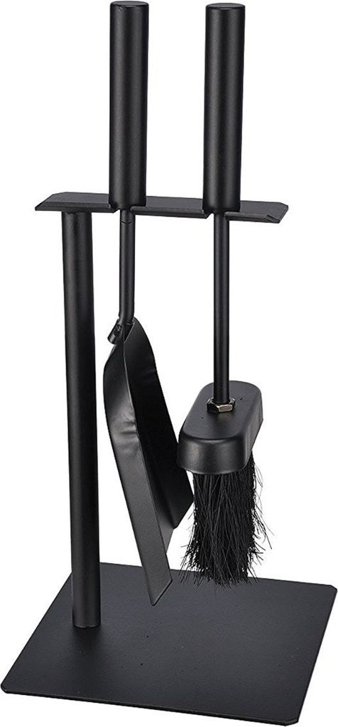 HI 3-teiliges Kaminbesteck mit Bürste und Schaufel 60805