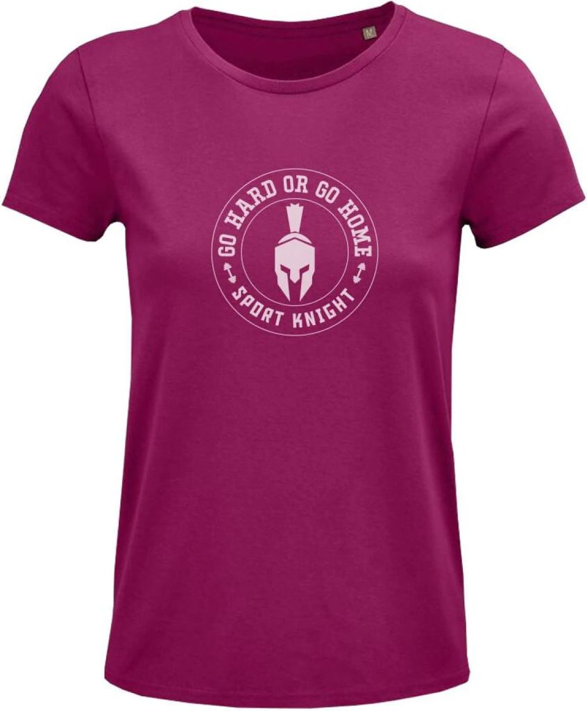 Sport-Knight Damen Fitness T-Shirt "Go Hard or Go Home" Organisch Classic