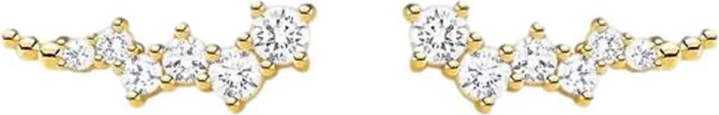Thomas Sabo Damen Ear Climber mit Zirkonia aus 925er Silber, gold