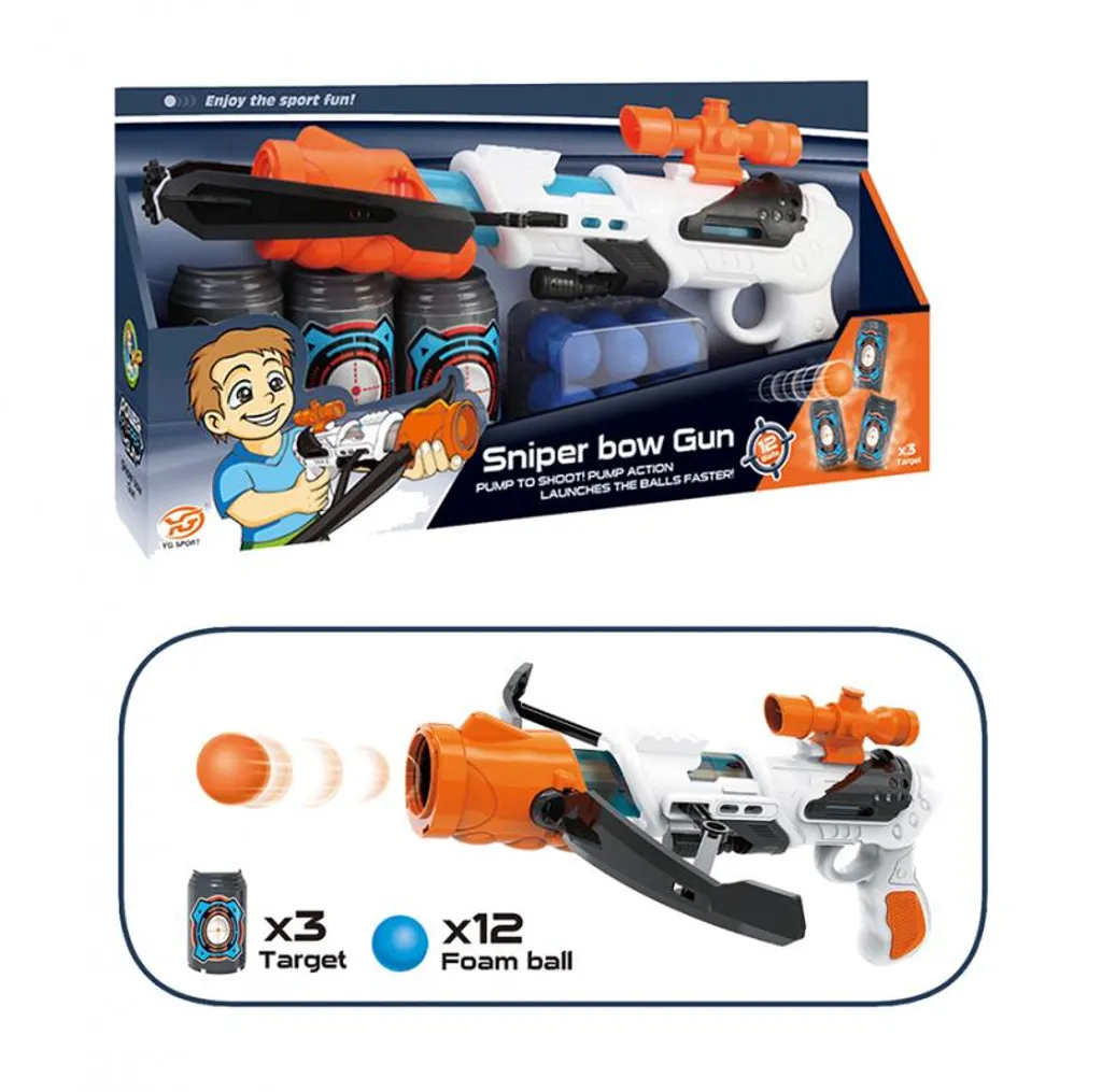 Lanceur de balles en mousse souple - Jouet de tir extérieur pour enfant