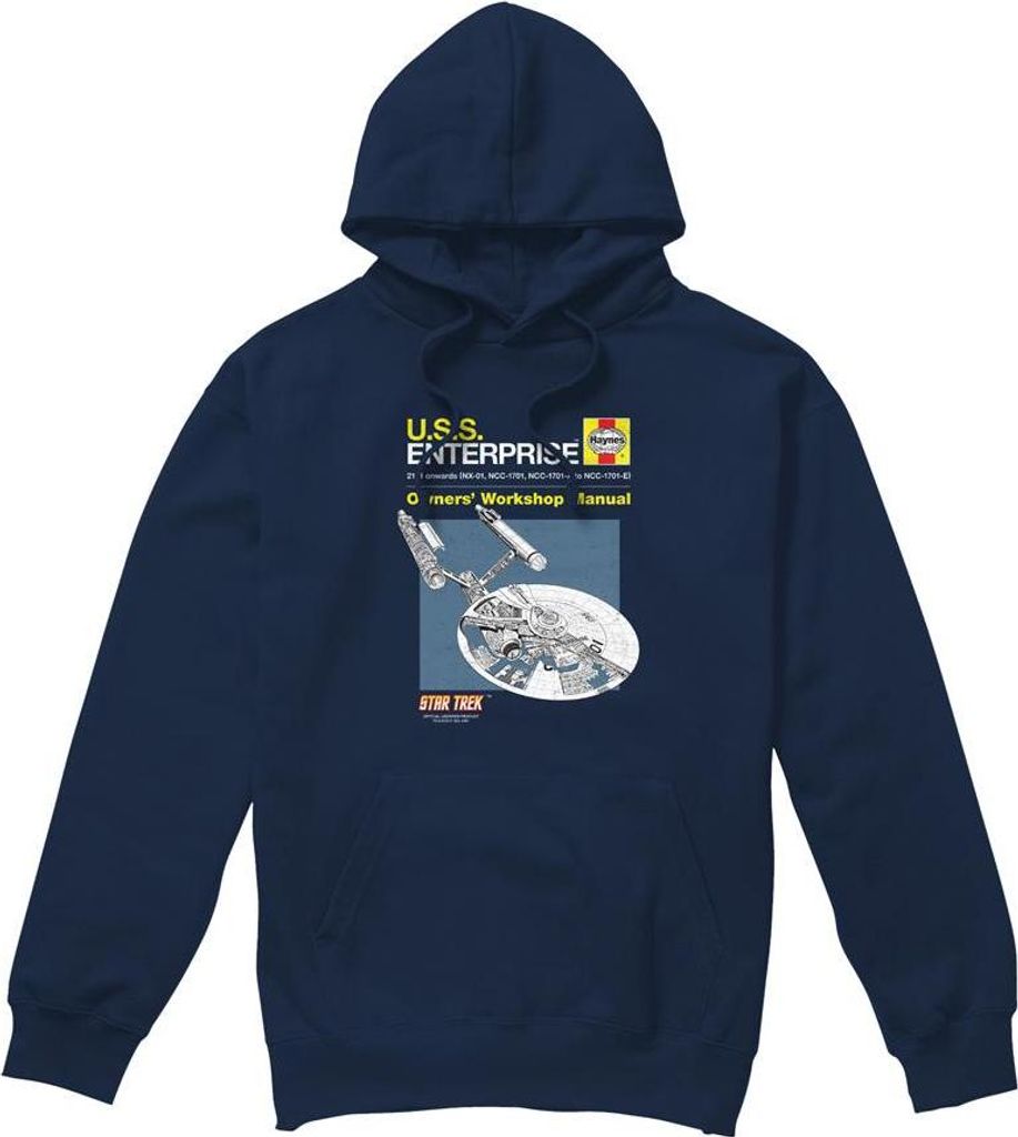 Star Trek - "Enterprise" Kapuzenpullover für Herren TV7543 (S) (Marine)