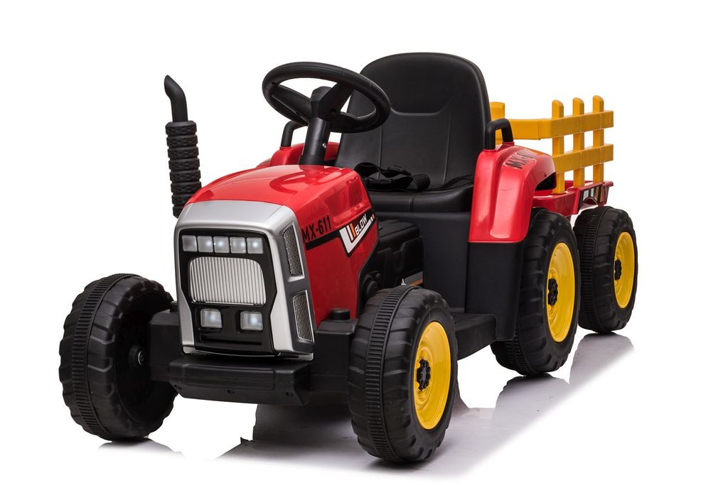 Kinder Elektro Traktor mit Anhänger Kinderauto Elektrofahrzeug Spielzeug Auto 