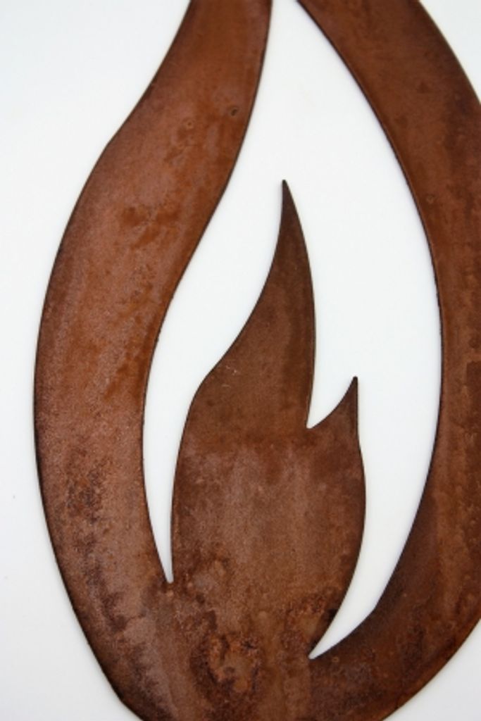 10er Set Metall Flammen Deko - Rostikal Bastelset Für Garten & Herbstdeko