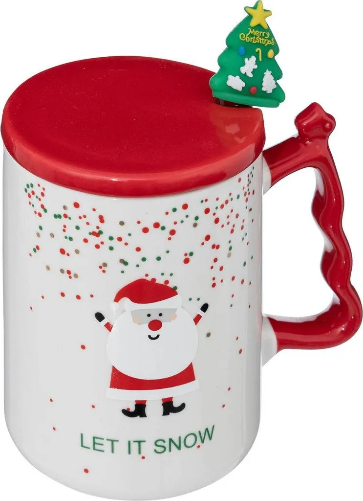 Tazza Natalizia Feeric Lights con Cucchiaio 35cl - Regalo di Natale
