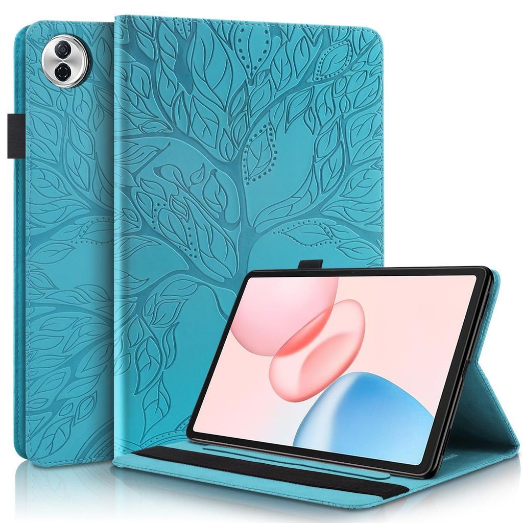 Für Honor Pad 10 aufstellbare Baum Muster Kunstleder Hülle Produktbild 
