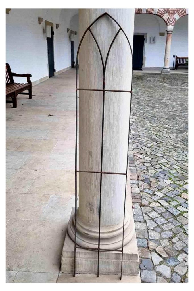 Rankgitter Höhe: 155 cm Metall Rankhilfe Rankgerüst Rost Schmiedeeisen