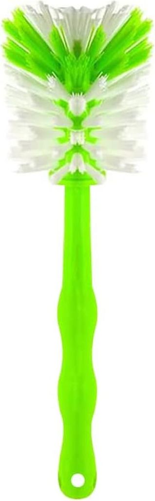 3er-Set Flaschen- und Topfbürsten, Nylonborsten, robuster Kunststoffgriff, Ø 70 mm, grün, ideal für Becher & Flaschen
