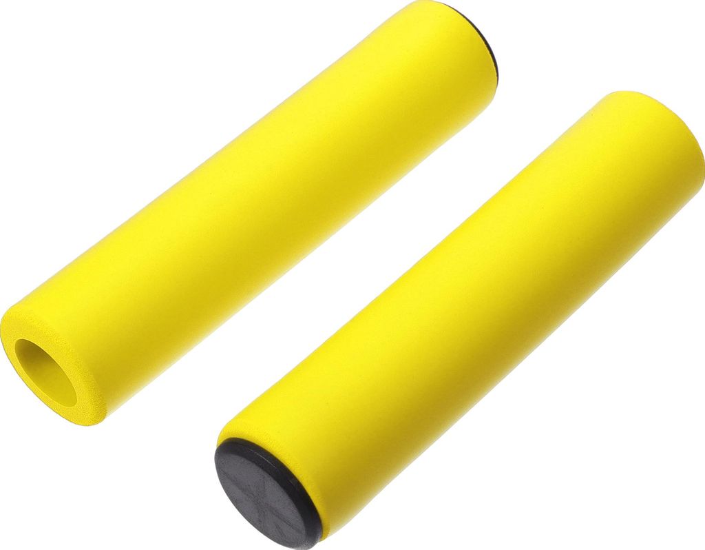 1 Satz Fahrradlenkergriffe, Schaumstoff-Stoßdämpfung Fahrradlenkergriffe, Bequeme Lenkergriffe für E-Bike Trekking Bike Mountainbike, Gelb