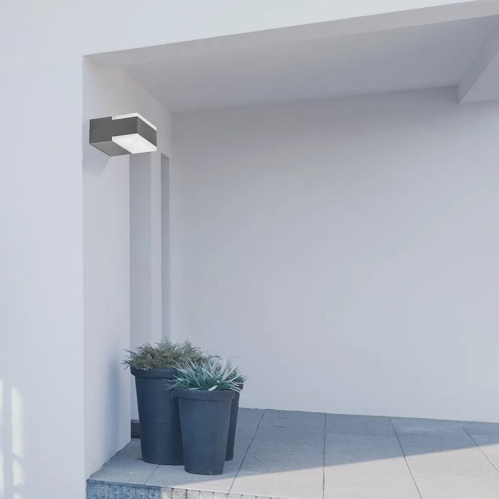Lampe murale LED Bona 2x 4,5W anthracite Rabalux - Éclairage IP44 solide - 4