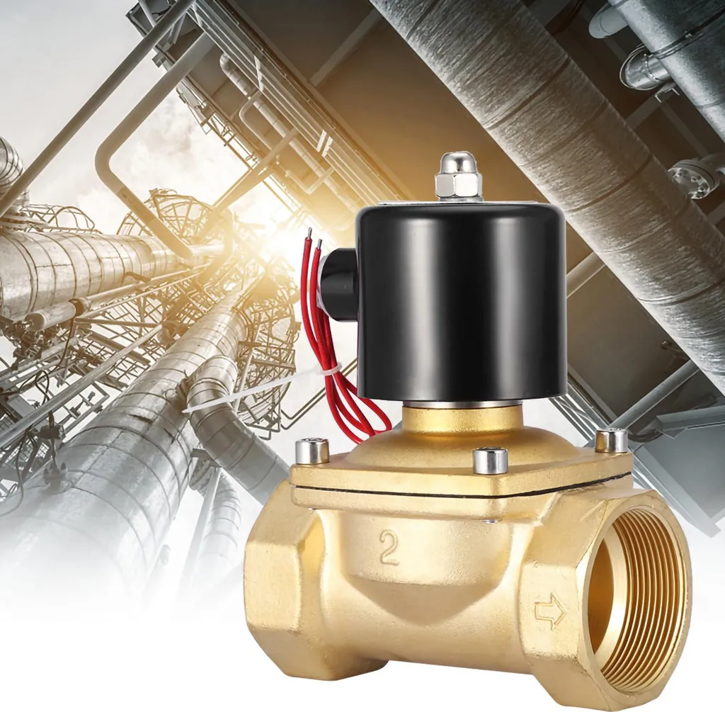 Électrovanne 220V CA DN50 2 Pouces Laiton - Modèle Normalement Fermé NF - 2