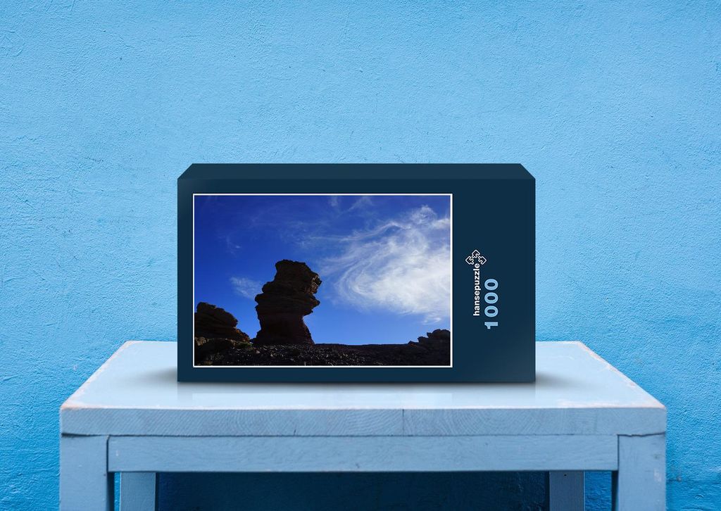 hansepuzzle 41393 - Steinerner baum Puzzle, 1000 Teile, Natur, 60,0 x 46,0cm mit hochwertiger Aufbewahrung, Kartonbox & Beutel