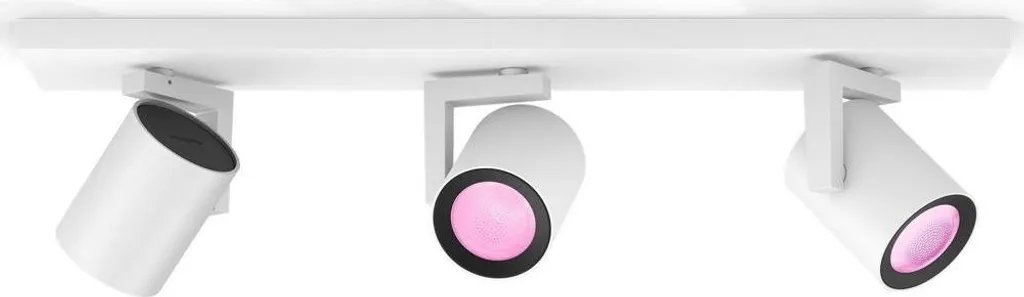 Plafonnier 3 Spots Philips Hue Argenta Blanc : Éclairage Intelligent 3L
