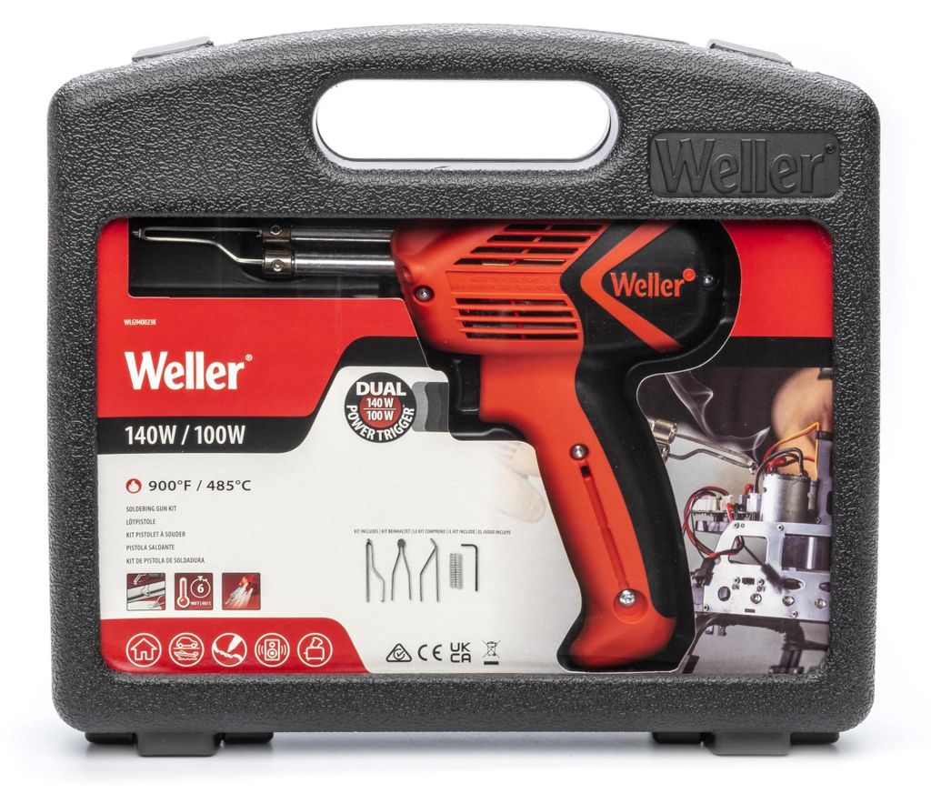 Kit de soldador Weller WLG9400K23C de 140W/100W, que Imagen del producto 
