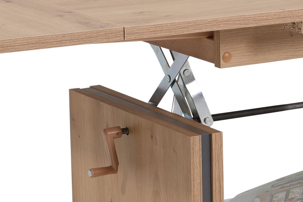 Funktionscouchtisch Hilmar - höhenverstellbar/ausziehbar - Produktbild 4