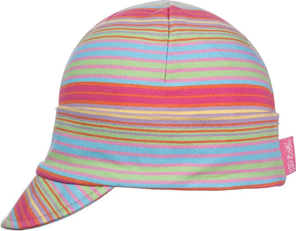 Cappello in cotone per neonati con visiera, colorato, Döll