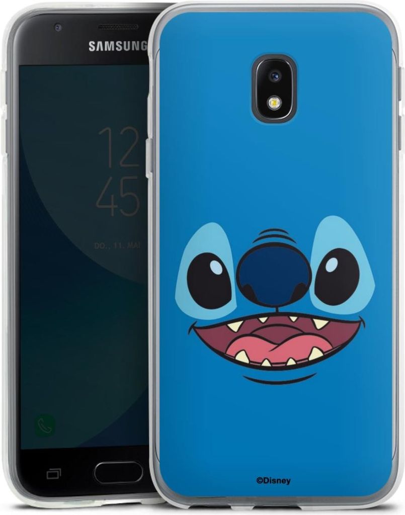 DeinDesign Handyhülle für Samsung Galaxy J3 Duos (2017) Silikon Hülle Case Smartphone Schutzhülle Disney Offizielles Lizenzprodukt Lilo & Stitch