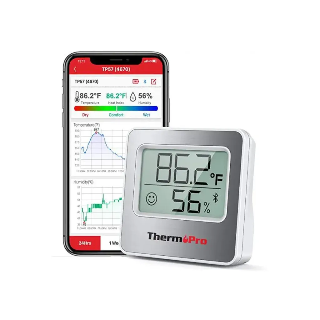 ThermoPro TP-357 : Thermomètre Intérieur Connecté avec Capteur Humidité