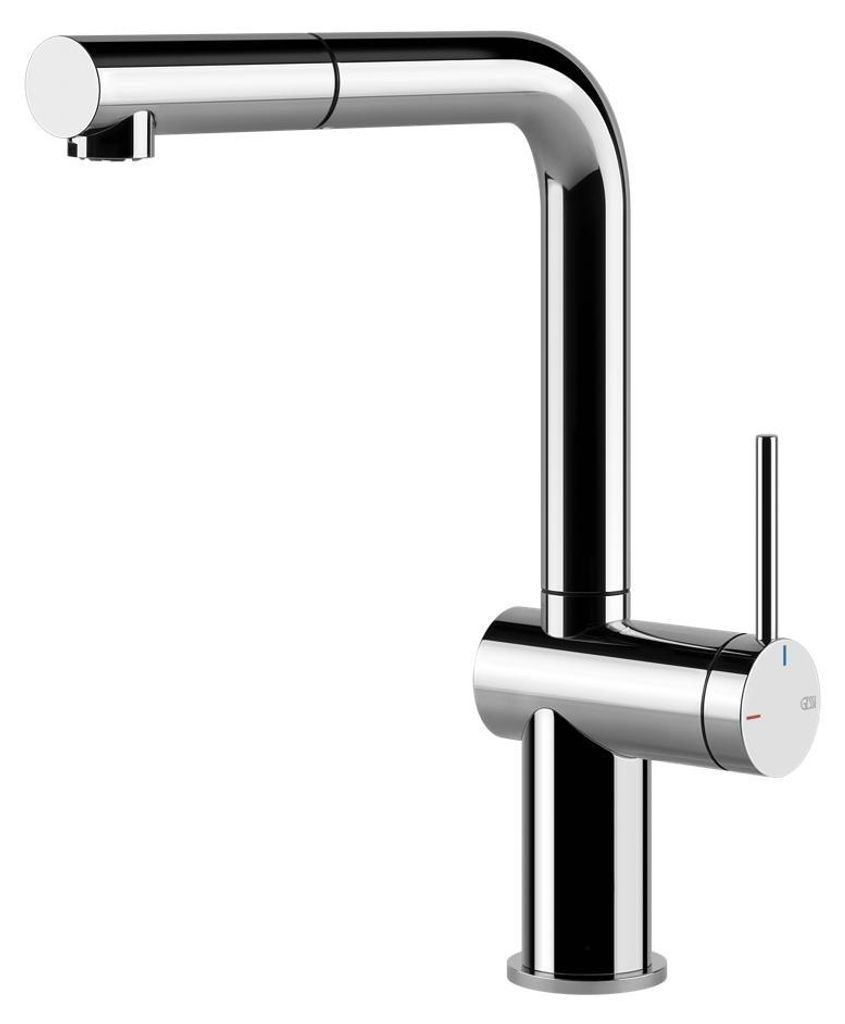 Gessi Inedito, Ziehen, Chrom, Hebelgriffe, Einzelbild, Typ Produktbild 