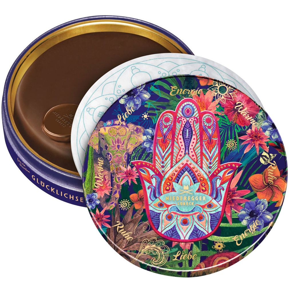 Niederegger Lübeck Marzipan Torte in Glücklichsein Dose Produktbild 