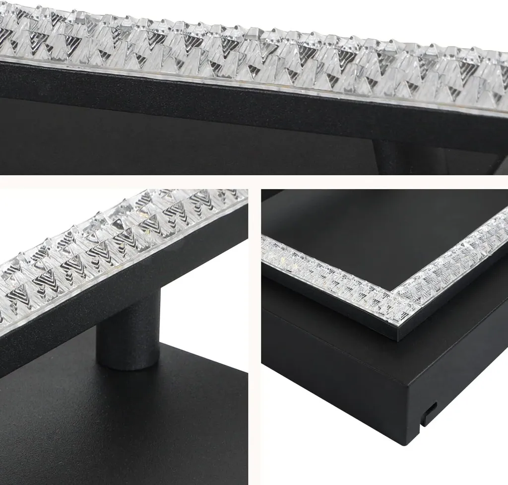 Plafonnier LED Dimmable avec Télécommande 54W Noir pour Salon Moderne - 5