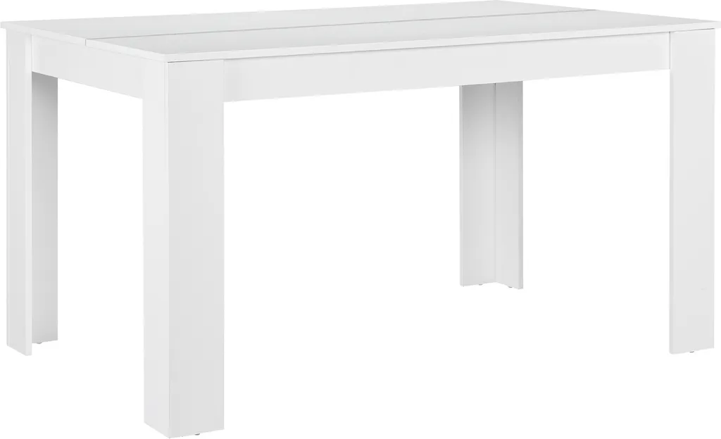 Tavolo da Pranzo Nora 140x90x77 cm Bianco - Arredo Cucina 6 Persone