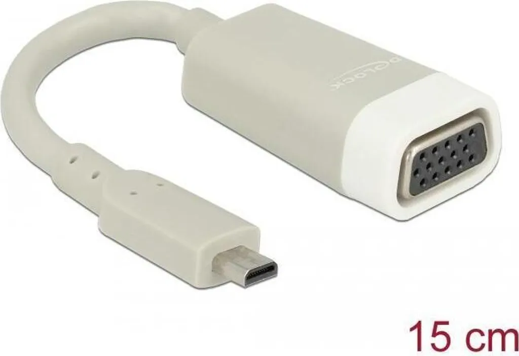 Connecter tablette microHDMI sur écran VGA avec cet adaptateur 15cm