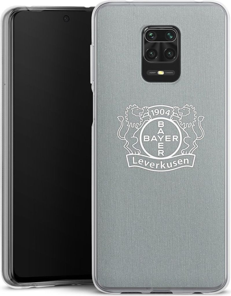 DeinDesign Handyhülle für Xiaomi Redmi Note 9s Silikon Hülle Case Smartphone Schutzhülle Bayer 04 Leverkusen Offizielles Lizenzprodukt Wappen