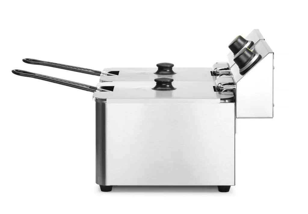 Friteuse électrique double 16L pour la restauration et snacks - 4