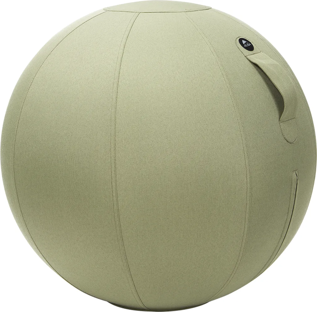 Ballon de bureau ALBA MHBALL kaki avec housse textile et poignée 65cm